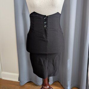 black high waisted pencil/wiggle skirt MEDIUM, EUC